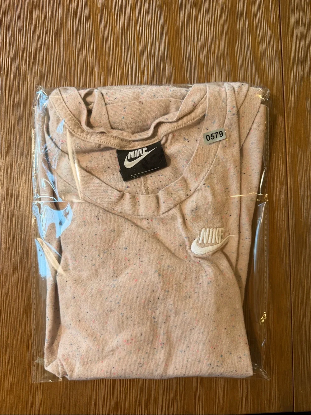 Nike Light Pink Speckled Crewneck Tank